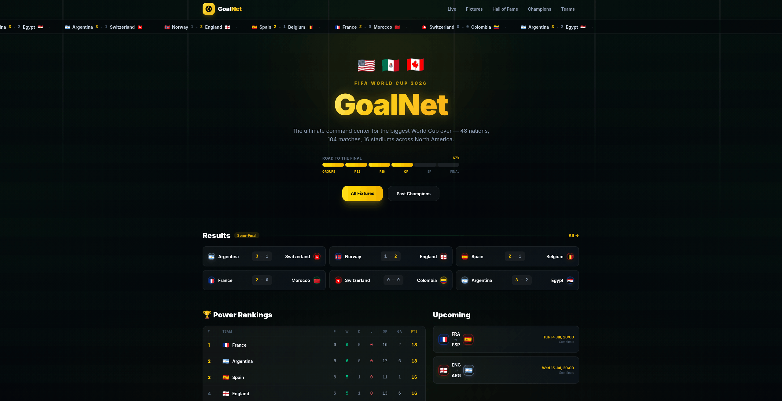 GoalNet - World Cup Command Center cover